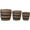 Clayre & Eef 6ro0549 Storage baskets set of 3 brown ø 33x33 cm