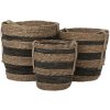 Clayre & Eef 6ro0549 Storage baskets set of 3 brown ø 33x33 cm