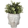 Clayre & Eef 6te0364l Flower pot for indoor Grey 15x14x17 cm