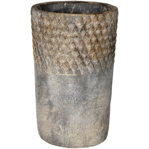 Clayre & Eef 6te0365l Flower pot for indoor Grey...