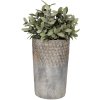 Clayre & Eef 6te0365l Flower pot for indoor Grey ø 14x23 cm