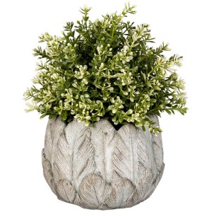 Clayre & Eef 6te0368s Flower pot for indoor Grey...