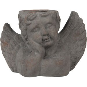 Clayre & Eef 6te0401 Flowerpot for indoor angel gray...