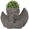 Clayre & Eef 6te0401 Flowerpot for indoor angel gray 30x13x20 cm