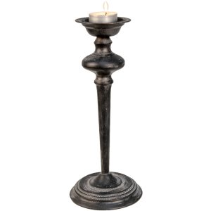 Clayre & Eef 6y4467 Candlestick Black ø 16x38 cm