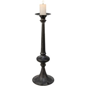 Clayre & Eef 6y4468 Candlestick Black ø 15x45 cm