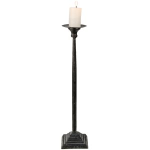 Clayre & Eef 6y4469l Candlestick Black ø 10x44 cm