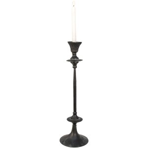 Clayre & Eef 6y4470 Candlestick Black ø 15x52 cm