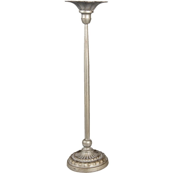 Clayre & Eef 6y4481l Candlestick silver color ø 12x50 cm