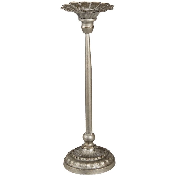 Clayre & Eef 6y4481s candlestick silver color ø 13x40 cm