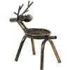 Clayre & Eef 6y4506 Candlestick reindeer copper color 16x8x16 cm