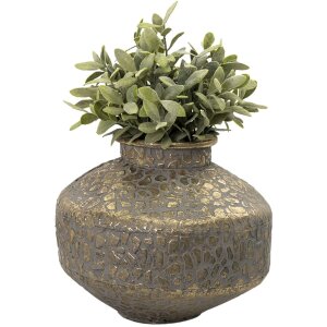 Clayre & Eef 6y4528 Vase gold color ø 27x21 cm