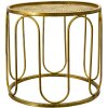 Clayre & Eef 6y4552 Side table gold color ø 41x37 cm