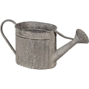 Clayre & Eef 6y4578 Deco Watering Can Grey 39x18x16 cm