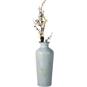 Clayre & Eef 6y4624 Deco Vase Blue ø 22x47 cm