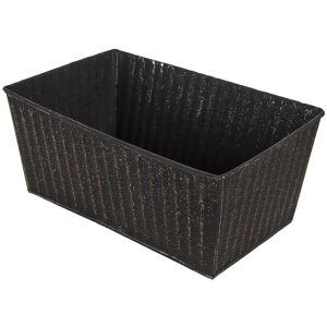 Clayre & Eef Flowerpots Indoor Set of 3 Black 26x17x12 - 23x14x10 - 21x11x9 cm