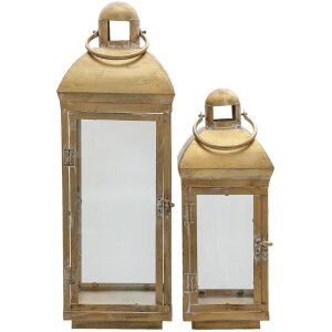 Clayre & Eef 6y4643 Lanterns set of 2 copper color...