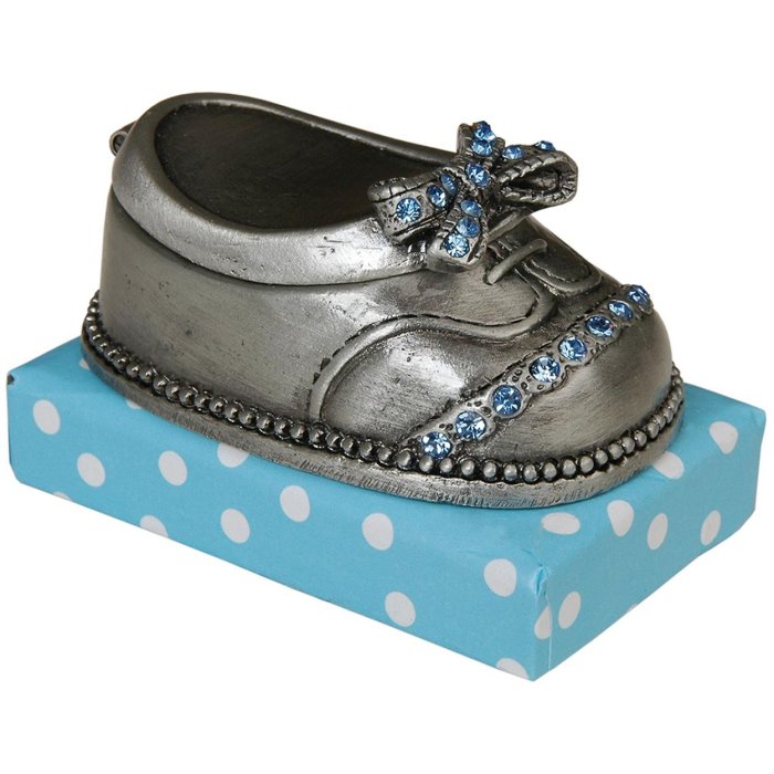 Clayre & Eef 6zi163bl Tooth shoe gray 4x6x4 cm