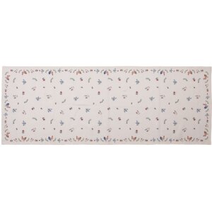 Clayre & Eef car64 Table runner beige 50x140 cm