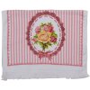 Clayre & Eef ct020 Guest Towel White, Pink 40x66 cm