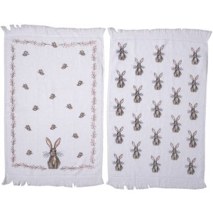 Clayre & Eef ctsetreb Guest towels Beige 40x66 cm