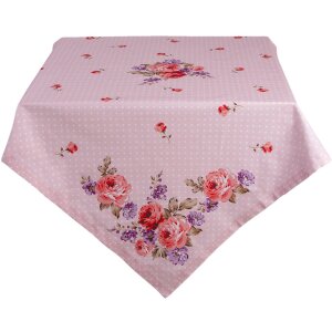 Clayre & Eef dtr03 Table cloth Pink, Lilac 130x180 cm