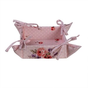 Clayre & Eef dtr47 Breadbasket Pink, Lilac 31x31x8 cm