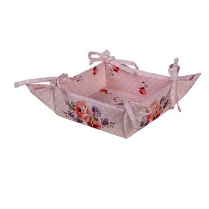 Clayre & Eef dtr47 Breadbasket Pink, Lilac 31x31x8 cm