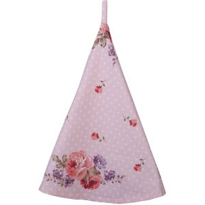 Clayre & Eef dtr48 Tea towel Pink, Lilac ø 80 cm