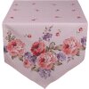 Clayre & Eef dtr65 table runner pink, lilac 50x160 cm