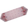 Clayre & Eef dtr65 table runner pink, lilac 50x160 cm