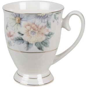 Clayre & Eef FLOMU Mug 11x8x10 cm - 300 ml White