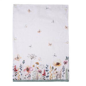 Clayre & Eef fob42 Tea towel White, Grun 50x71 cm