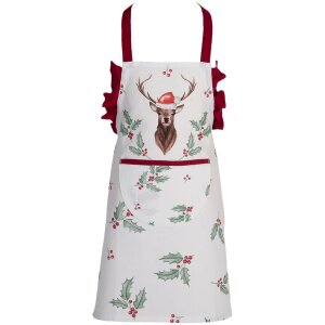 Clayre & Eef hch41k Cooking Apron Kids White, Red...