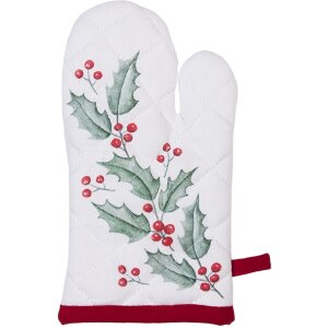 Clayre & Eef hch44k oven gloves children white, red 12x21 cm