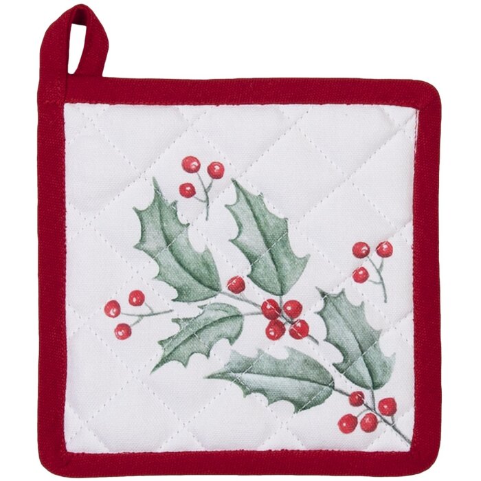 Clayre & Eef hch45k potholder children white, red 16x16 cm