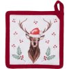 Clayre & Eef hch45k potholder children white, red 16x16 cm