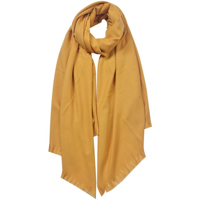 Clayre & Eef jzsc0611y winter scarf ladies yellow 70x190 cm