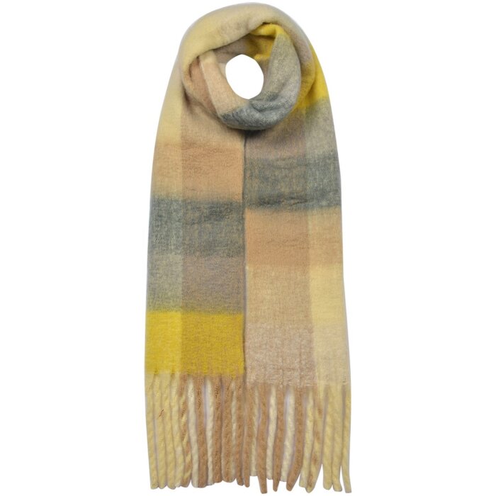 Clayre & Eef jzsc0615y winter scarf ladies yellow 35x210 cm