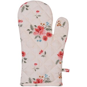 Clayre & Eef lrc44 oven gloves beige 18x30 cm