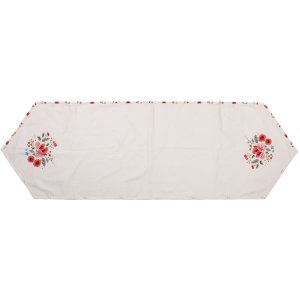 Clayre & Eef lrc65 table runner beige 50x160 cm