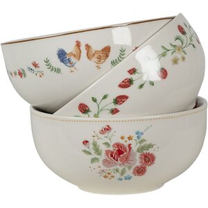 Clayre & Eef lrcpu soup bowl beige ø 14x7 cm