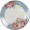 Clayre & Eef pecfp tableware dinner plate blue, white ø 26x2 cm