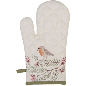 Clayre & Eef vgp44 oven gloves beige 16x30 cm