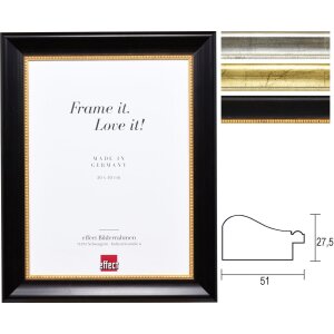 Effect wooden frame profile 95 special formats and glass...