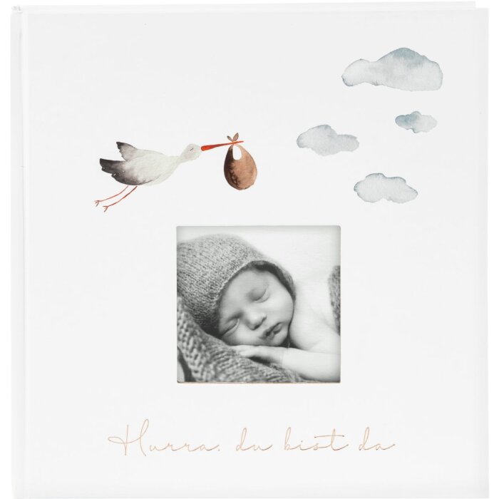 Goldbuch Baby Album Hurray - Youre Here! 30x31 cm 60 white sides