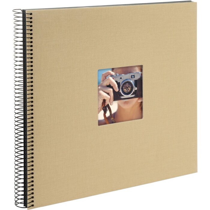 Goldbuch Spiral Album Bella Vista Beige 34x30 cm 40 black sides with window