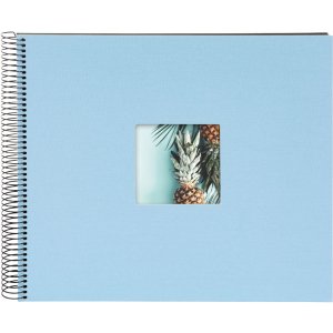 Goldbuch Spiral Album Bella Vista Sky blue 34x30 cm 40 black sides with window