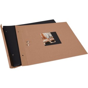 Goldbuch Screw Album Bella Vista Hazelnut 39x31 cm 40 black sides