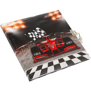 Goldbuch Diary Racing Champion with lock 16,5x16,5 cm 96...